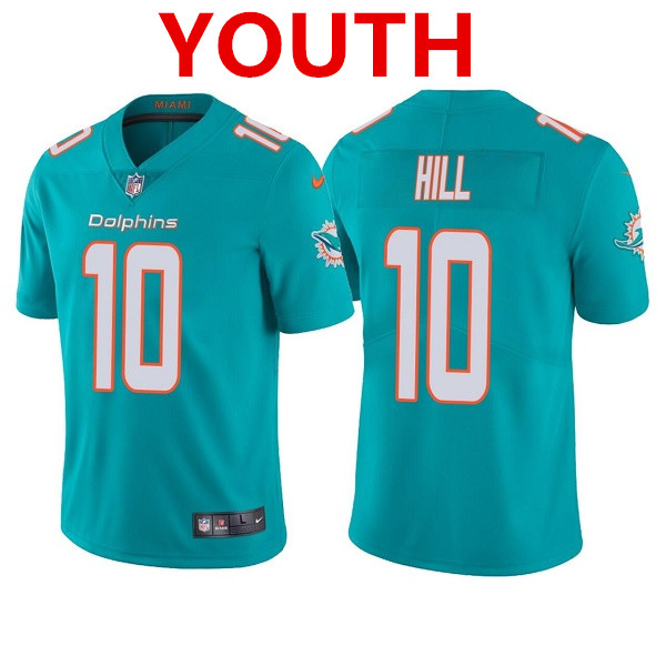 Youth Miami Dolphins #10 Tyreek Hill Green Vapor Untouchable Limited Stitched Football NFL Jerseys